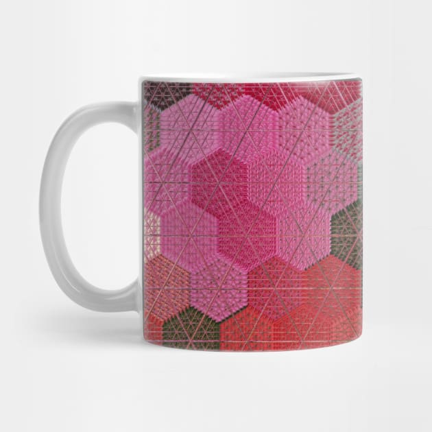 Hexagon brodery decorative pattern by COLORAMA